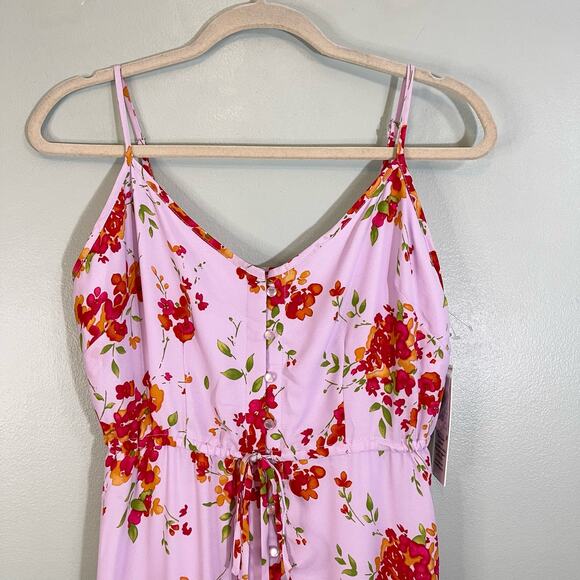 Nanette Lepore Oh So Pretty Maxi Dress 6 Lilac Floral High Low Feminine Boho NWT - Picture 4 of 13